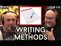 Joe rogan    joe and louis discuss methods for writing comedy 