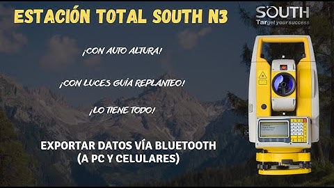 Estación SOUTH N3 - Exportar datos vía Bluetooth (a PC y celulares)