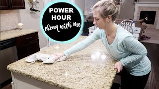 POWER HOUR CLEAN WITH ME 2018 | CLEANING ROUTINE | SPEED CLEANING WHOLE HOUSE | CLEANING MOTIVATION