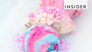 Canadian Shop Rolls Up Cotton Candy Burritos Cotton Candy Burrito Ice Cream
