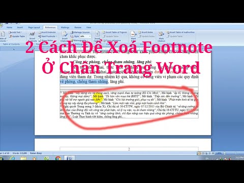 Video: Cách Xóa Chú Thích Cuối Trang