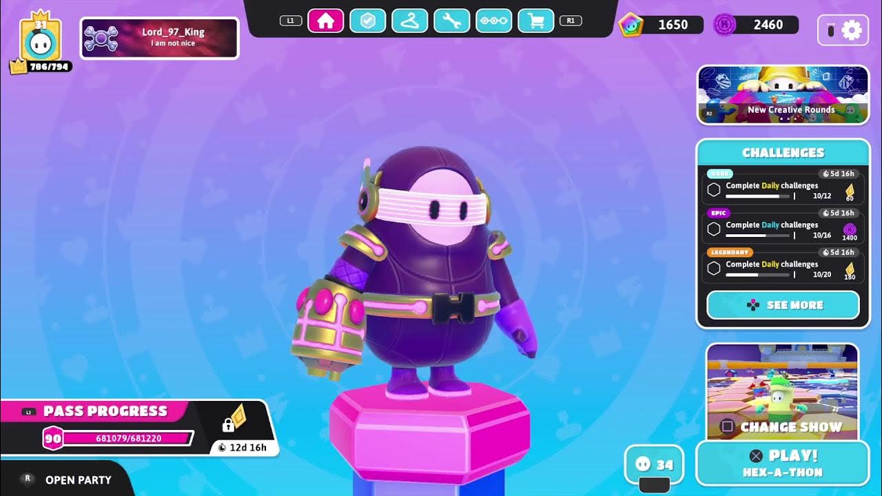 (Live) Fall guys not ending till i get jolly bean nickname (12 crowns