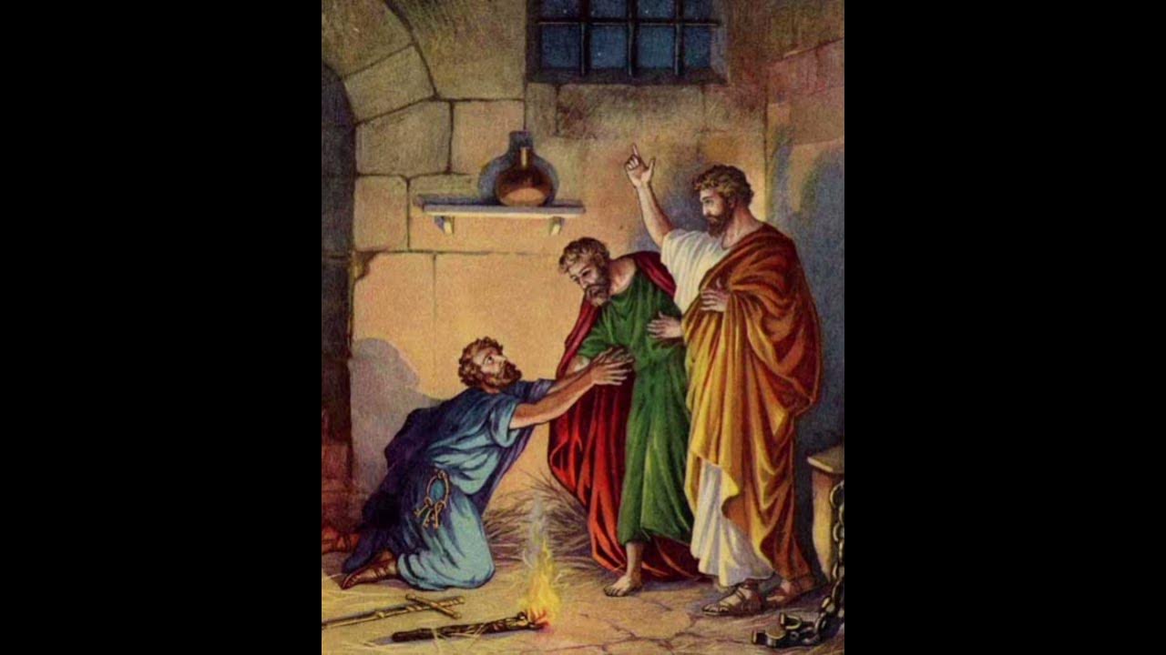 Paul and Silas in Prison – They sing in jail; an earthquake sets them free.