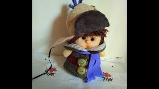 Головной убор. Шапка ушанка для куклы. Мастер класс. GORRO PARA MUÑECA.