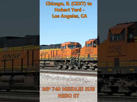 BNSF 7011 WB Q-NWHLAC Chicago, IL CSXT to Hobart Yard Los Angeles, CA 9-28-2024