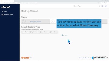 How to restore a backup in cPanel with WafaTech Web Hosting