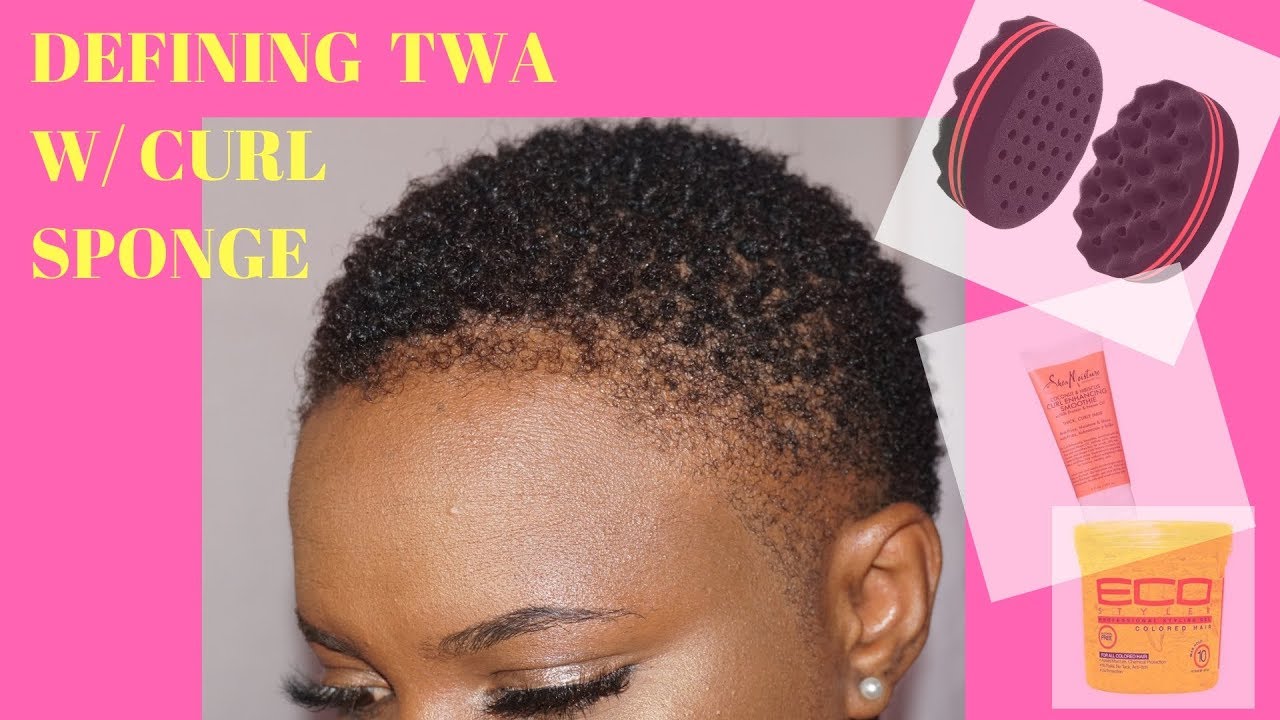 Defining TWA w/ Curl Sponge || 4c Hair