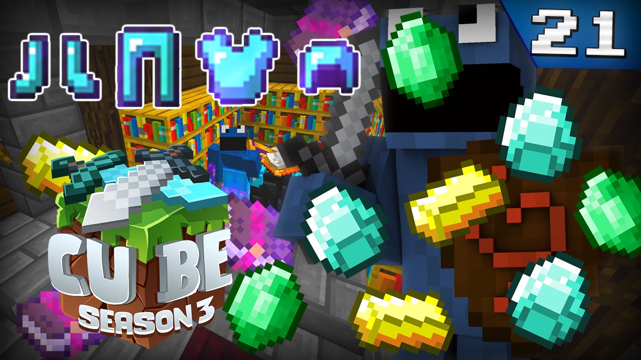 CRAZY ENCHANTMENTS Minecraft Cube³ Episode 21 YouTube
