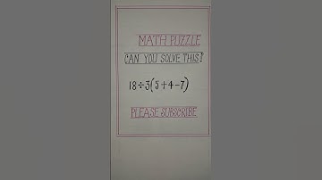 #MATH PUZZLE #MATHEMATICS #ARITHMETIC #SIMPLIFICATION #SHORTS #SHORTS VIDEO #VIRAL