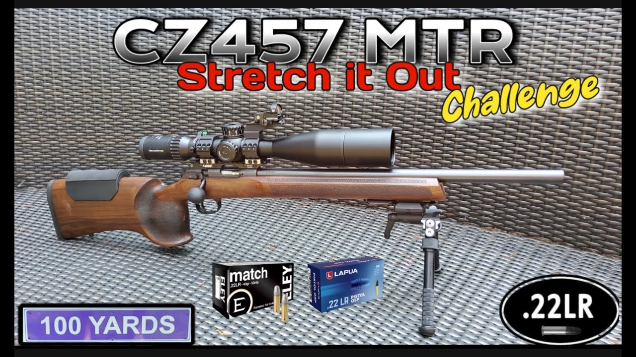 Стрельба из CZ457 MTR в рамках соревнования Stretch it out Challenge с Lapua OSP и Eley Match