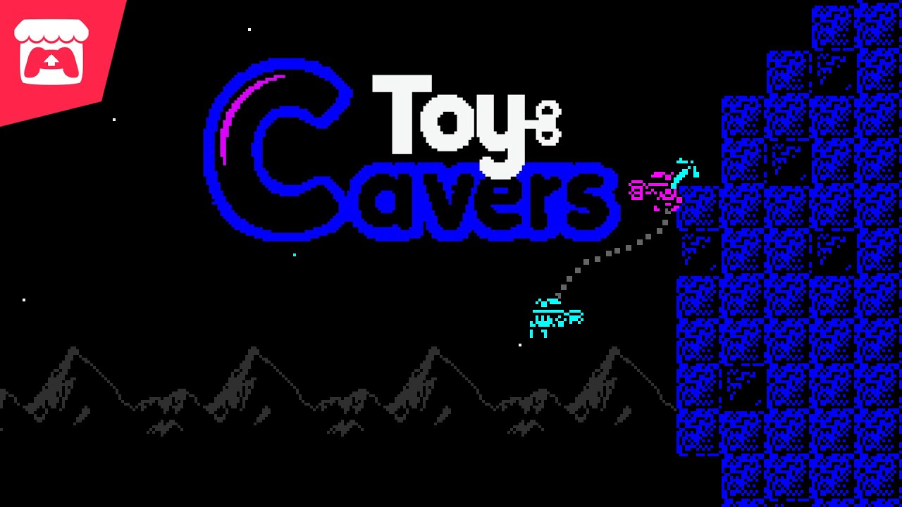 Toy Cavers - Swing your way out of a dark cave while staying connected to each other!