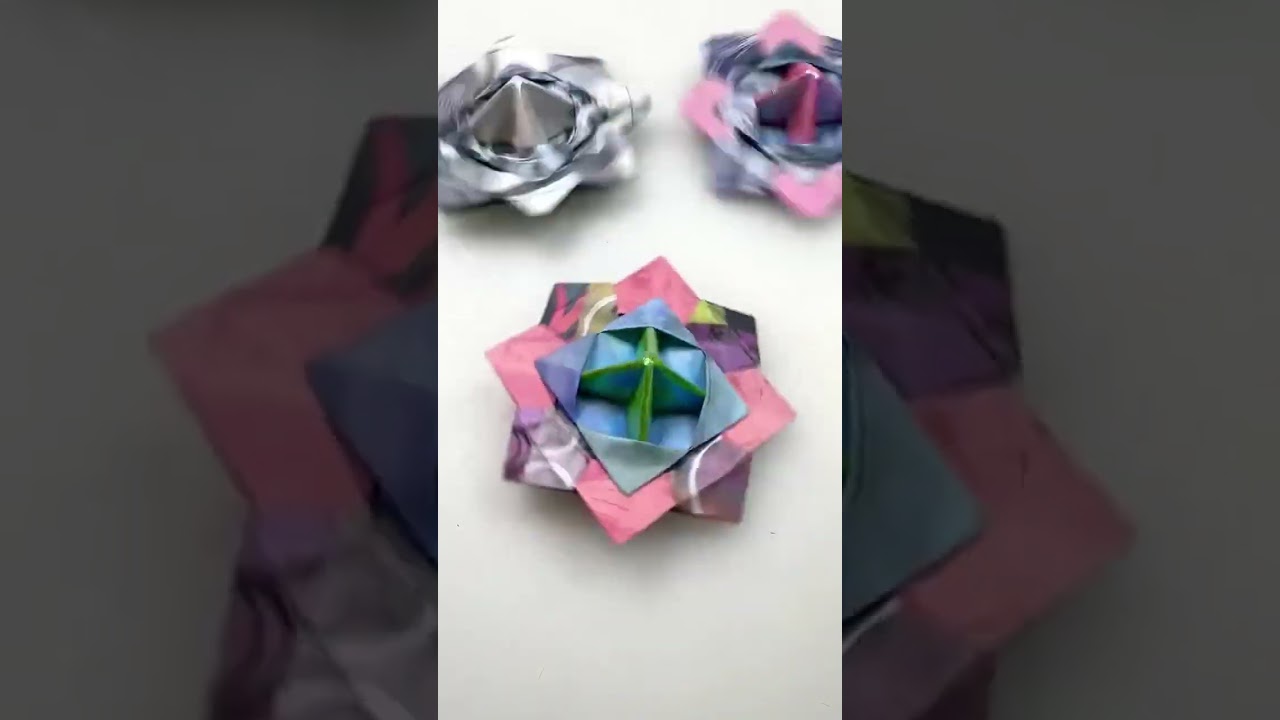 Origami spinning tops 💫 
