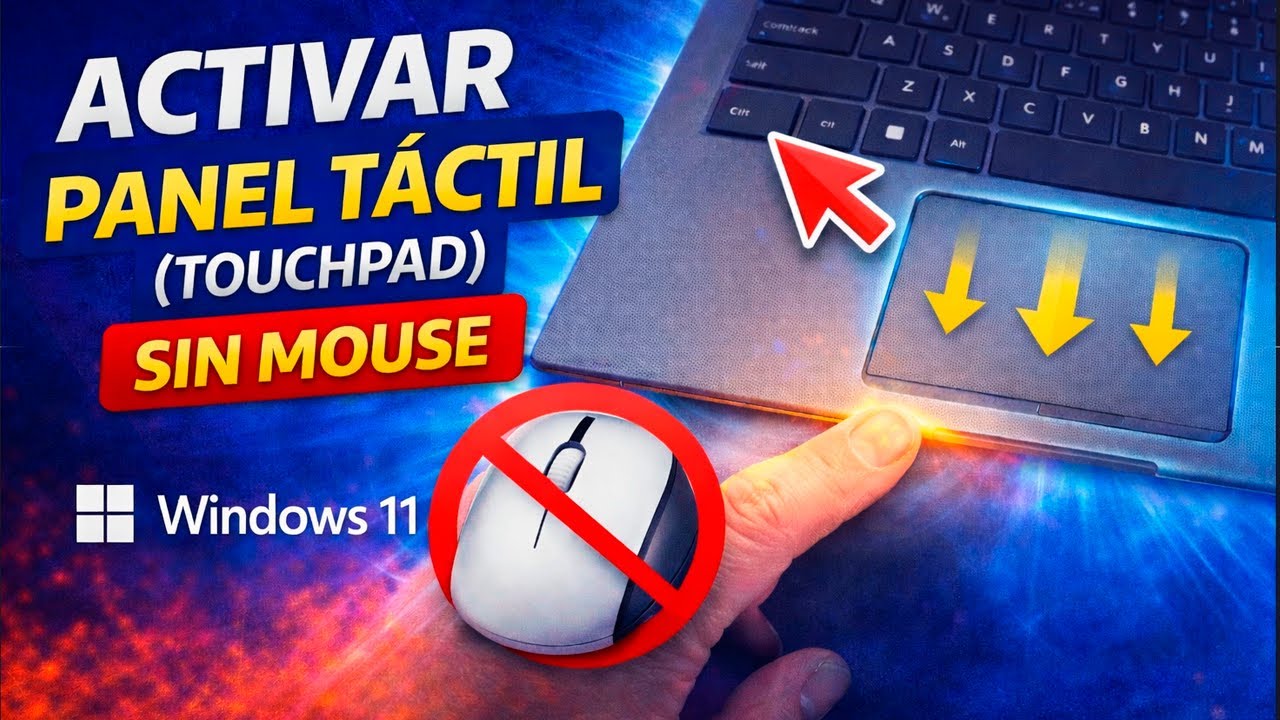 Como ACTIVAR el PANEL TACTIL (TOUCHPAD) de mi Laptop SIN MOUSE ...