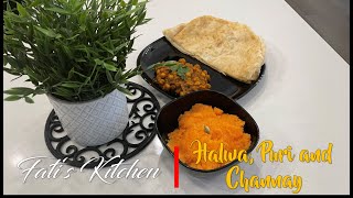Homemade Halwa, Puri & Channay in Urdu/ Hindi with English subtitles - FKK screenshot 1