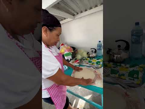 🇧🇿 Making Fresh Toritillas in Belize Street Food #shorts