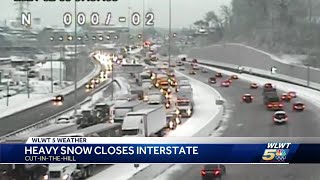Multiple car semi crashes caused Tuesday morning caused huge backups on Cincinnati highways
