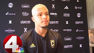One-on-one interview with Crew forward Cucho Hernandez