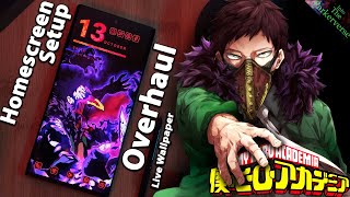 MHA OVERHAUL - #mha #android anime Live Wallpaper & Android setup - Custom Homescreen - EP139 screenshot 5