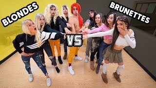 BLONDES VS BRUNETTES CHALLENGE!