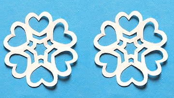 ❄️ Paper Snowflakes/ Easy Paper Snowflakes / How to make Snowflakes out of Paper ❄️
