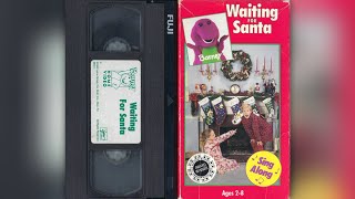 Barney: Waiting for Santa [1990] - 1992 VHS Release (Black VHS)