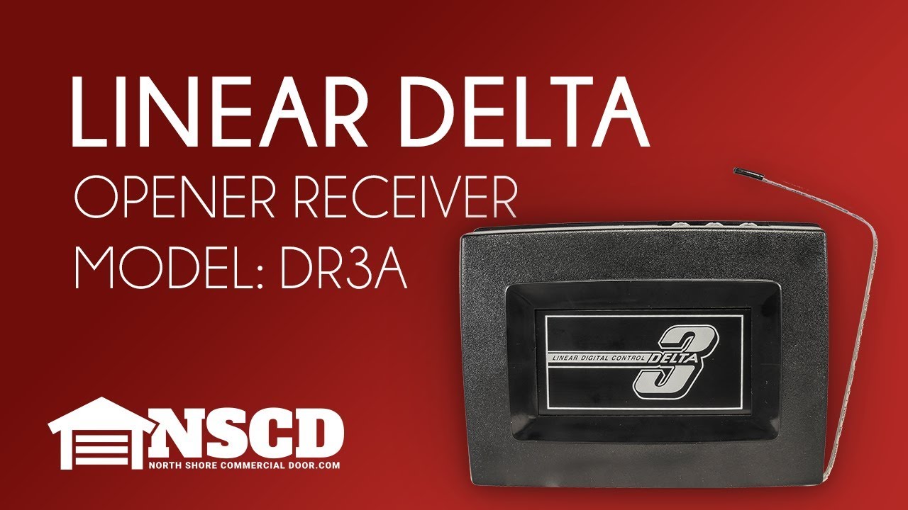 Linear Delta 3 DNR00001 DR DR3A Single Channel Gate or Garage Door