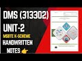 DMS Handwritten Notes Unit-2 MSBTE k-scheme||Semester - 3 #shortsfeed #msbtenew #viralvideo #youtub