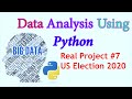 Data analysis with python using pandas datasets us election 2020 dataseturdu hindi