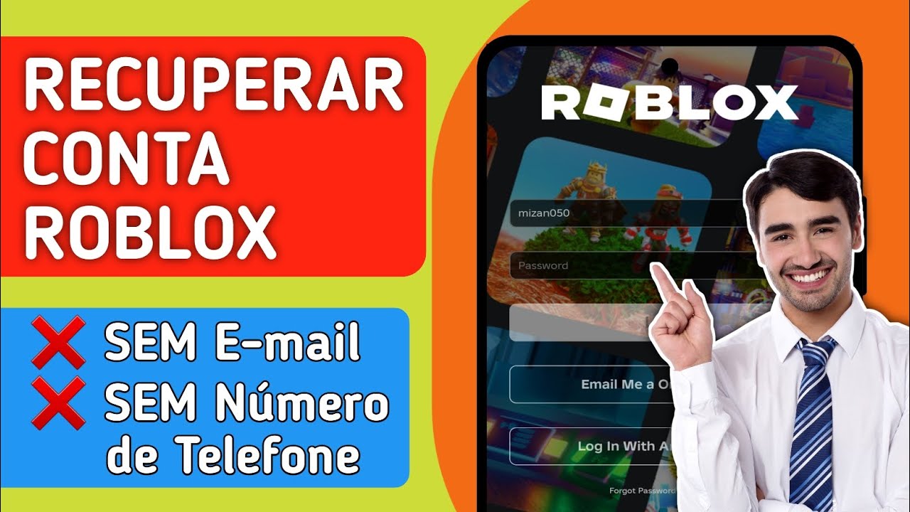 Como recuperar uma conta Roblox sem e-mail ou número de telefone 2024 ...