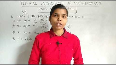 NOV 2020,MCQ QUESTION 2, CSIR NET/JRF MATHEMATICAL SCIENCES