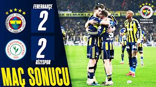 Fenerbahçe 2-2 Çaykur Rizespor Maç Özeti̇ Trendyol Süper Lig Önemli Kareler