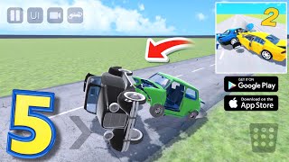 Part 5 Funny Compilation Car Crash Simulator Accident 2 Mobile Game HD Android Gameplay#androidgames screenshot 4