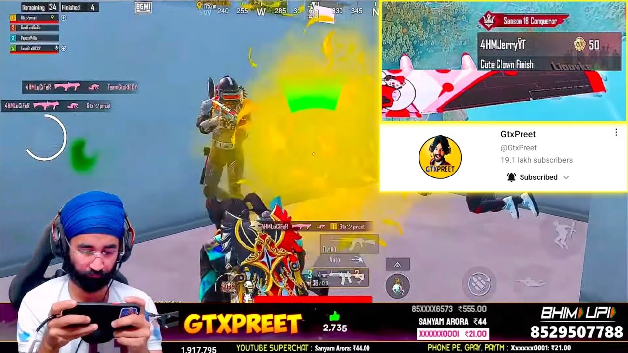 1v1 With GtxPreet | GtxPreet Came In My Match Lobby In Bgmi And Challenged Me And Called Me Hacker