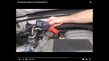 Fuel Injector testing a 5.0L Mustang Part 1