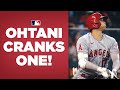 Shohei Ohtani CRANKS one, doesn't realize it's a homer, SPRINTS around bases