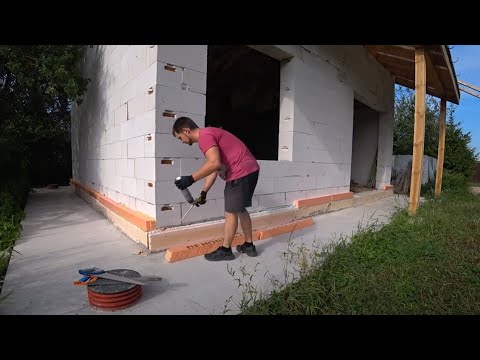 ЦОКОЛЬ | ОТМОСТКА | ВОДОПРОВОД. Продолжаю строить дом своими руками