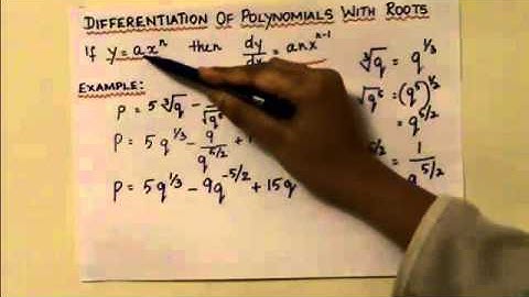 Differentiation of polynomials with roots