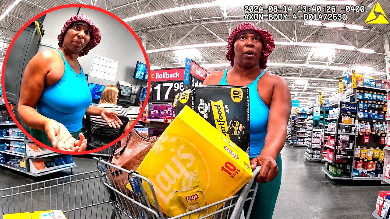 Police Surprise Shoplifter Trying to Escape Walmart - YouTube