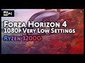 Amd ryzen 3 3200g  forza horizon 4 benchmark  low settings  wepc benchmark