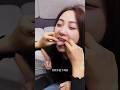 the girl cover her tongue by the plastic #shorts