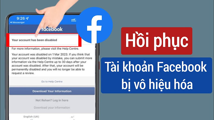 Cách lấy lại facebook khi bị vô hiệu hóa năm 2024