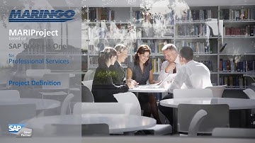 Project definition with MARIProject based on SAP Business One for Professional Services