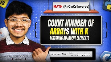 3405. Count the Number of Arrays with K Matching Adjacent Elements | Math | PnC | nCr | Mod Inverse