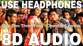 One Two Three Four (8D ) || Chennai Express || Shahrukh Khan, Deepika Padukone, Priyamani Resimi