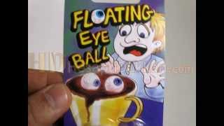 Yüzen göz şaka malzemesi bardakta yüzen göz