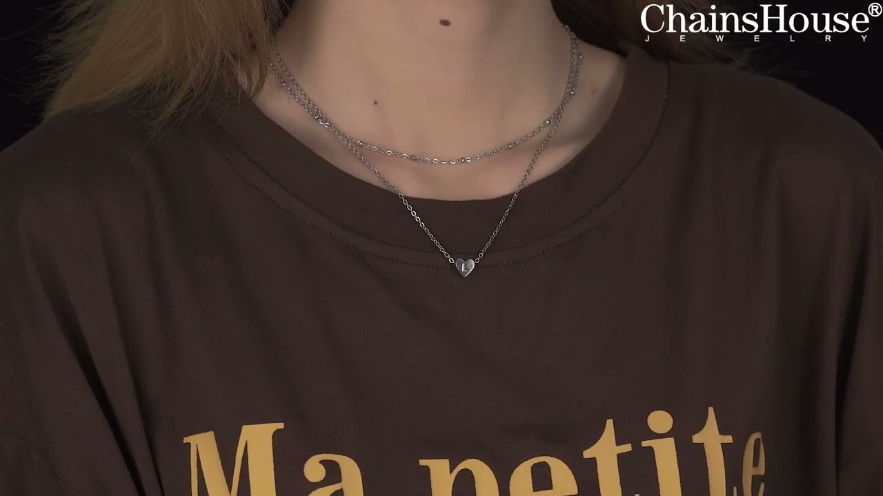 Elegant & Edgy: Styling ChainsHouse's Heart Pendant Necklace