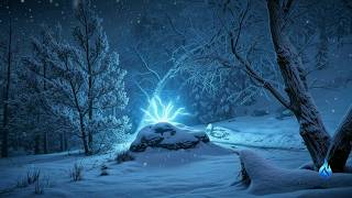 ⚡ What's Hiding in the Winter Forest? ❄️ 8 Hours Blue Glow & Electric Anomaly | 4K Ambient