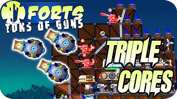 Triple Core Cannon Assault Forts Multiplayer Gameplay