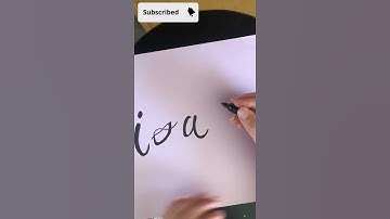 How to right Isabella in calligraphy