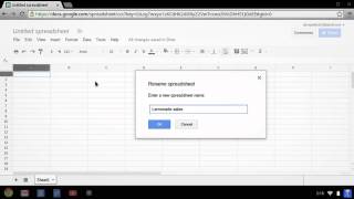 chromebook: how to create and edit a spreadsheet